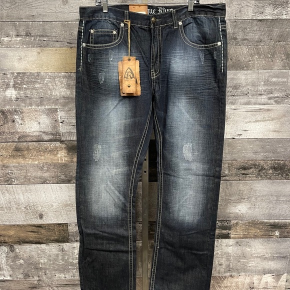 Antique Rivet Jeans - Picture 2 of 4